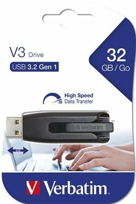 VERBATIM - V3 USB-meghajtó USB-A 3.2 Gen 1 - 32 GB - 49173