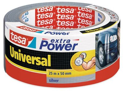 Ragasztószalag, 50 mm x 25 m, TESA "extra Power", ezüst, (25 méter)