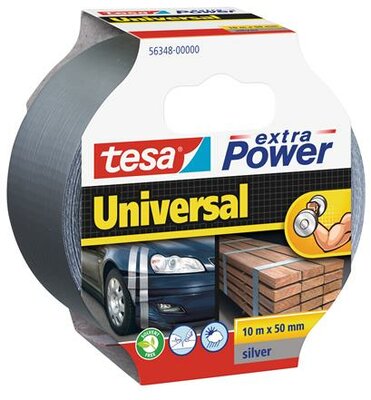 Ragasztószalag, 50 mm x 10 m, TESA "extra Power", ezüst, (10 méter)