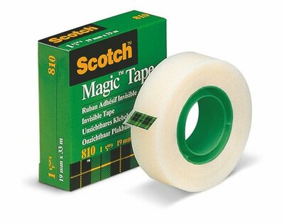 Ragasztószalag, 19 mm x 33 m, 3M SCOTCH "Magic Tape 810", (33 méter)