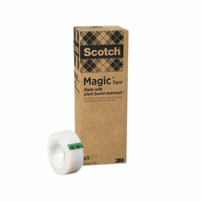 Ragasztószalag, 19 mm x 33 m, 3M "Scotch® Magic™", áttetsző, (9 db)