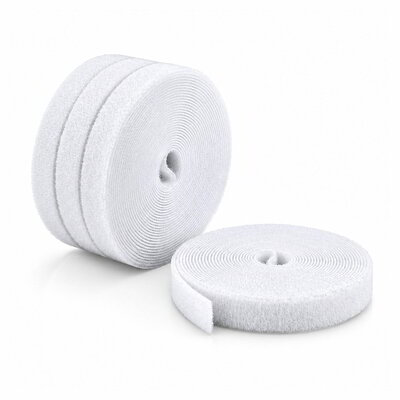 Startech - 4 db-os csomag, 4,6 m hosszú, 12,7 mm széles tépőzáras szalag, fehér - HKLP1505WH4PK