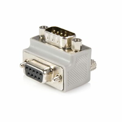 Startech - DB9 - DB9 soros kábeladapter 1-es típus, derékszögű - apa/anya - GC99MFRA1