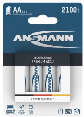 ANSMANN - akku, ceruza, AA, 2100 mAh maxE, 4 db - 5035052