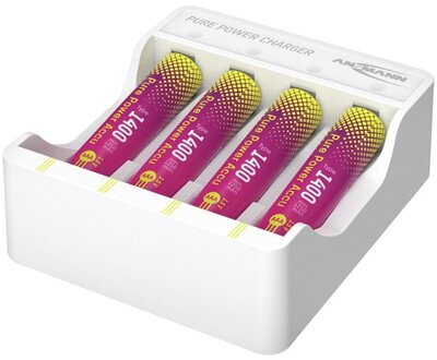 ANSMANN - Lítium Töltő Szett, micro ceruza, 4× AAA akku + töltőmodul, 1250 mAh - 1001-0182