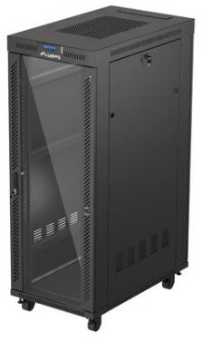 Lanberg - 19"-OS RACK SZEKRÉNY, SZABADON ÁLLÓ, 32U/600X1000 - FF01-6032-12BL (TÚLMÉRETES ÁRÚ)