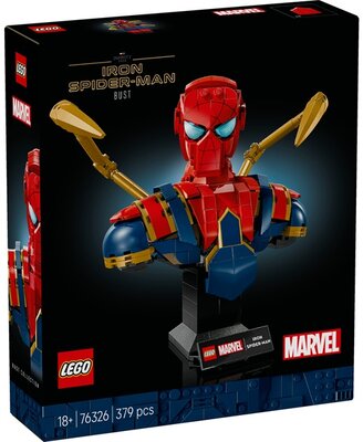 LEGO® | Marvel Vas Pókember mellszobor, egy gyűjthető építőszett felnőtteknek 76326