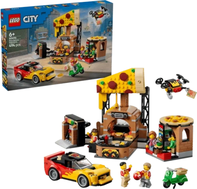 LEGO® My City Pizzéria kiszállító járművekkel 60496