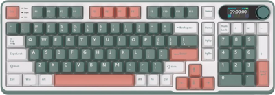 ROYAL KLUDGE - RK-S98 GAMING KEYBOARD (US LAYOUT) - CHARTREUSE SWITCH - Camping Green - RK-S98-CAMPGRN-CHTSW-US