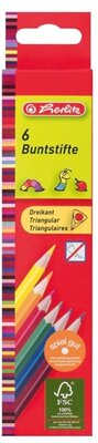 Herlitz Trio lakkozott 6db-os színesceruza készlet