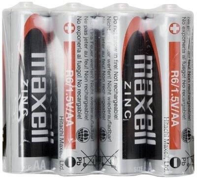 Maxell AA (R6) szárazelem 4db (bulk)
