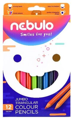 Nebulo Jumbo háromszögletű 12 db-os színesceruza készlet