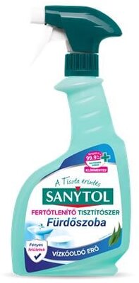 Fürdőszobai felülettisztító- és fertőtlenítő spray, 500 ml, SANYTOL
