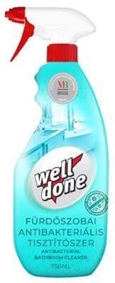 Fürdőszobai tisztítószer, fertőtlenítő, 750 ml, szórófejes, WELL DONE