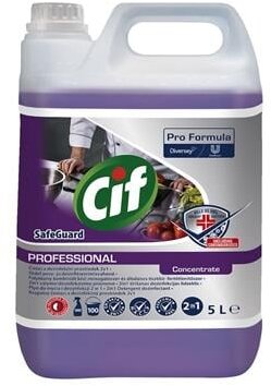 Kombinált tisztító- és fertőtlenítőszer, 5 l, CIF "Pro Formula Safeguard", (5 liter)