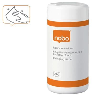 Nedves tisztítókendő, hengerben,100 db, NOBO "Noboclene"