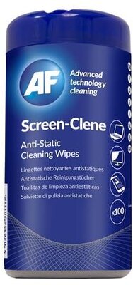 Tisztítókendő, képernyőhöz, antisztatikus, 100 db, AF "Screen-Clene", (100 lap)