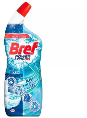 WC-tisztítógél, 700 ml, BREF, óceán