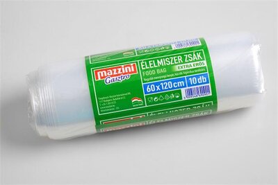 Élelmiszerzsák, extra erős, 10 db, 60 x 120 cm, MAZZINI "Gasztro", (10 db)