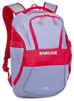 Notebook hátizsák, 15,6", 20L, RIVACASE "5225 Mercantour", szürke-piros