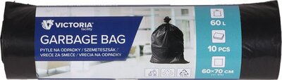 Szemeteszsák, 60 l, 10 db, 60x70 cm, VICTORIA FACILITY, (10 db)