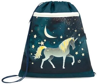 Tornazsák, BELMIL "Sparkling Unicorn", kék, unikornis