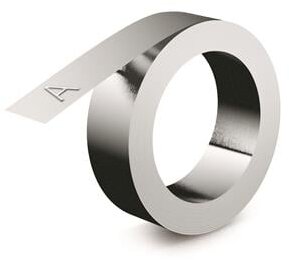 Feliratozógép szalag, alumínium, öntapadó, 12 mm x 4 m, DYMO "M1011"