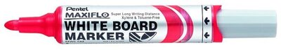 Táblamarker, 2,5 mm, kúpos, PENTEL "Maxiflo MWL5M", piros