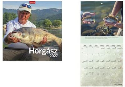 Naptár, fali, TOPTIMER "Horgász naptár"
