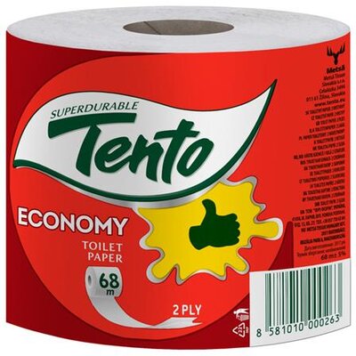 Toalettpapír, 2 rétegű, kistekercses, 36 tekercs, TENTO "Family Economy", natúr, (36 tek)