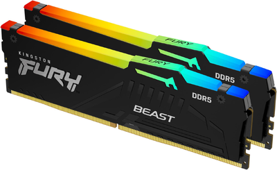 DDR5 Kingston FURY Beast RGB 6800MHz (AMD EXPO) 32GB - KF568C34BBEAK2-32 (KIT 2DB)