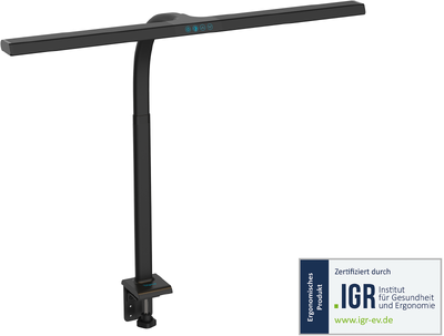 Assmann-DIGITUS LED asztali lámpa - 80cm, 2400lm, 16W, fekete - DA-90492