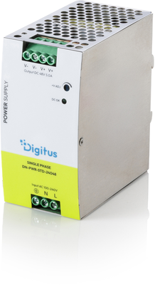 Assmann-DIGITUS ipari tápegység, 48V DC, 5A, 240W, AC-DC, fémház, DIN sínre szerelhető - DN-PWR-STD-24048
