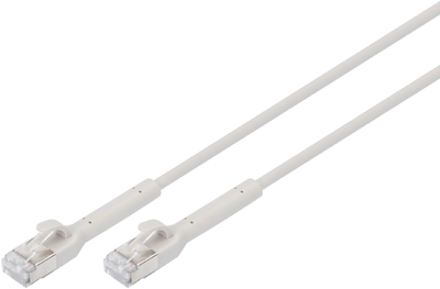 Assmann-DIGITUS CAT 6A F-FTP derékszögű patchkábel, réz, 2 m, szürke - DK-1632-A-020B