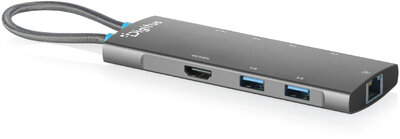 DIGITUS USB-C dokkolóállomás, 8 porttal - DA-70921