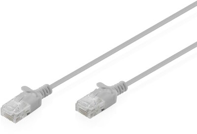DIGITUS CAT 6 U-UTP Slim patch kábel, 3 m, szürke - DK-1618-030S