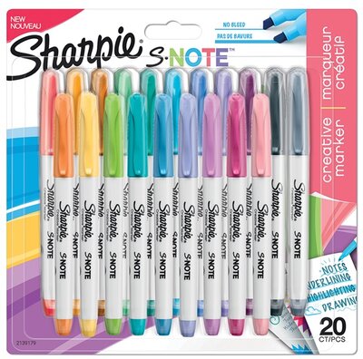 Sharpie S-Note 2:1 lettering 20 db-os vízbázisú marker