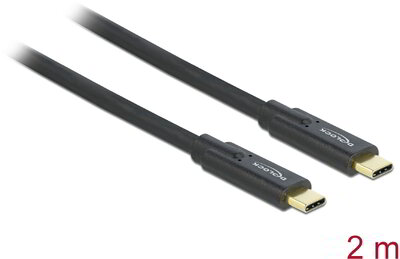 Delock USB 5 Gbps kábel USB Type-C™ - USB Type-C™ 2 m PD 5 A E-Marker - 85527