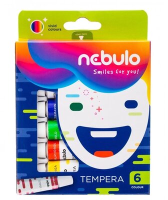 Nebulo 6 féle színű tempera készlet