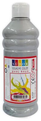 Tempera, 500 ml, Südor, metál ezüst