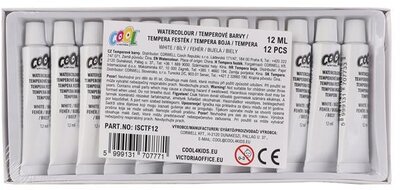Tempera, COOL BY VICTORIA, 12 db, fehér, (12 db)