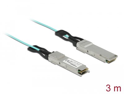 Delock Aktív Optikai Kábel QSFP+ 3 m - 84042