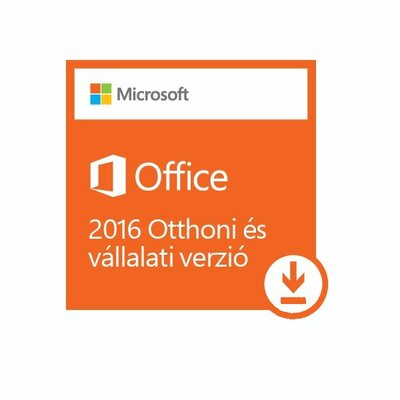 Microsoft Office 2016 Otthoni és kisvállalati verzió Elektronikus licenc szoftver