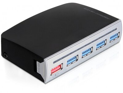 DELOCK 61898 USB 3.0 HUB 4 portos, 1 port USB power