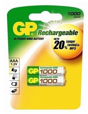 GP Batteries - akku NiMH m.ceruza 1000mAh 2 db/cs