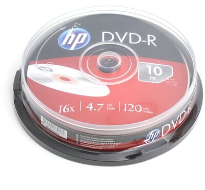 HP DVD-R 4,7Gb 16x Hengeres (10 db)