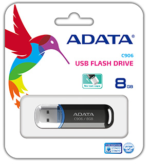 A-Data - C906 Flash Drive 8GB - AC906-8G-RBK