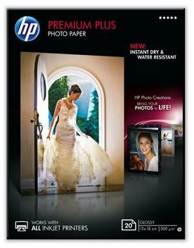 HP CR676A premium plus fényes 13x18 20lap fotópapír