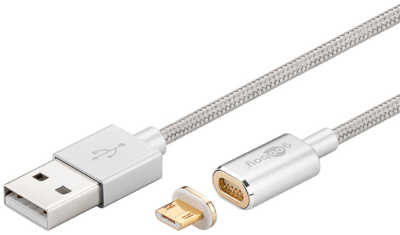 Goobay - USB 2.0 micro kábel 1,2m mágnes - 40912