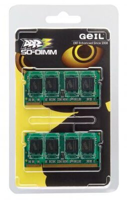 Notebook DDR3 GeIL 1333MHz 4GB Kit - GS34GB1333C9DC